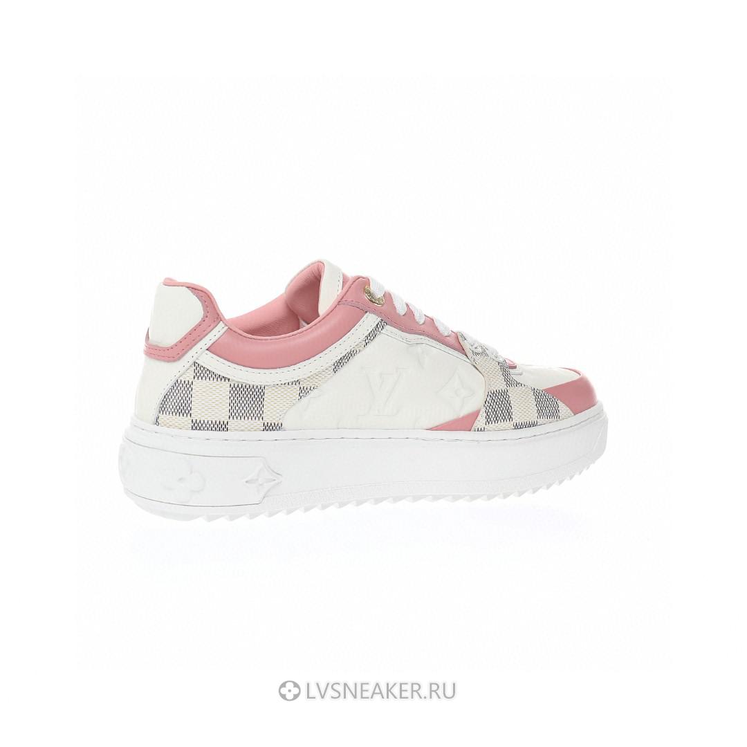 Louis Vuitton LV Time Out "White with Plaid and Logo Monogram" 1A9PYU Sneakers