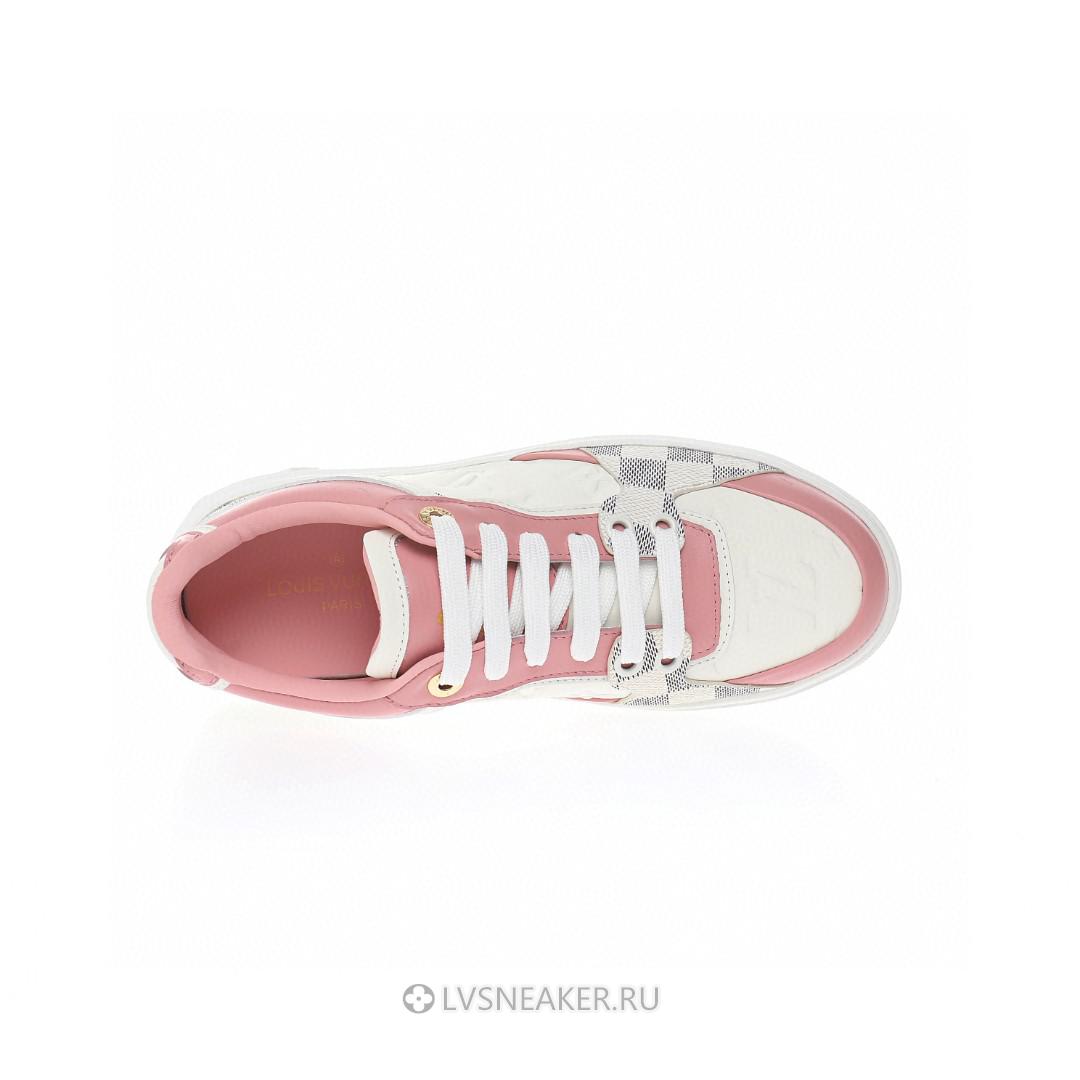Louis Vuitton LV Time Out "White with Plaid and Logo Monogram" 1A9PYU Sneakers
