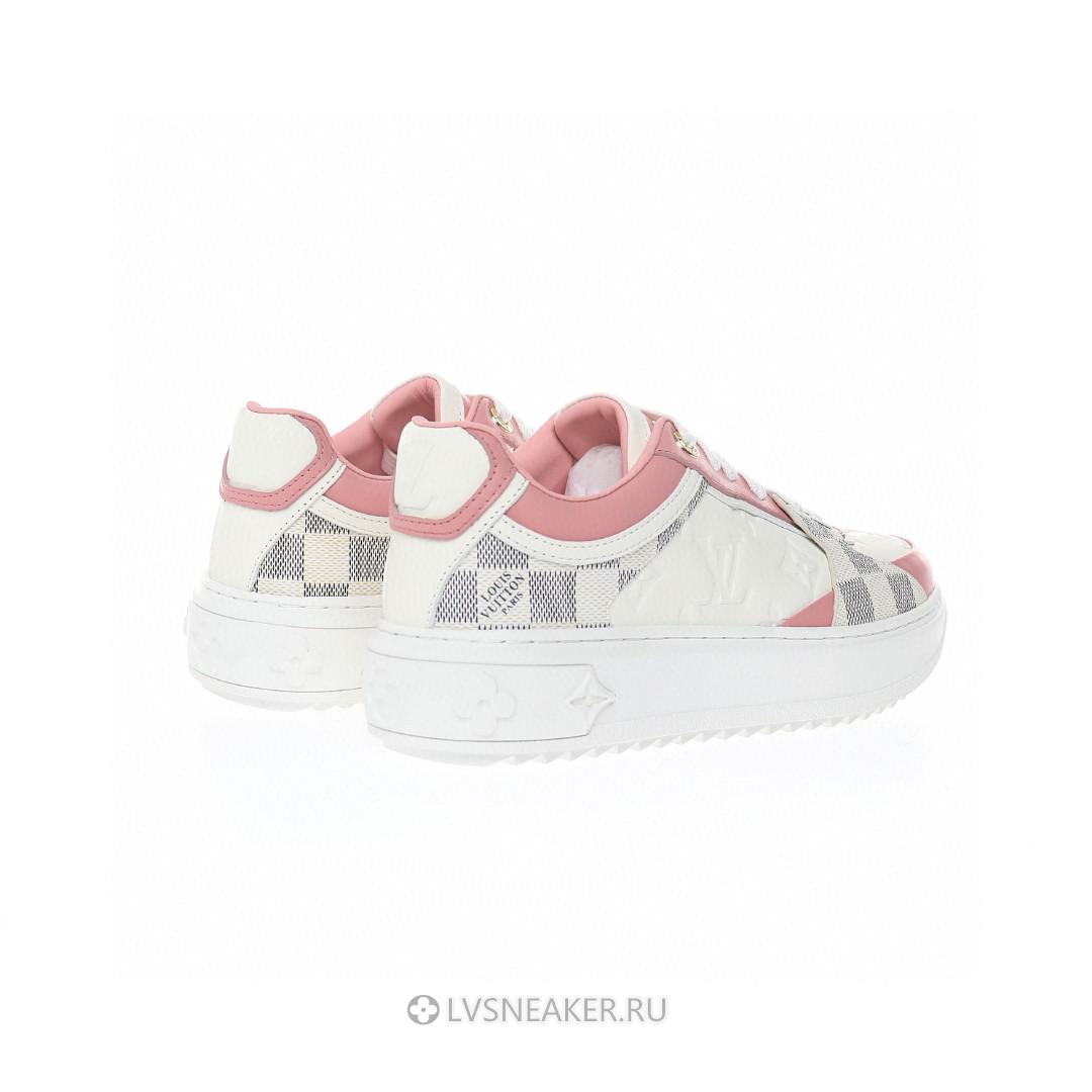 Louis Vuitton LV Time Out "White with Plaid and Logo Monogram" 1A9PYU Sneakers