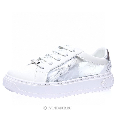 Louis Vuitton LV Time Out "White Silver Monogram PVC" 1A9PZA Sneakers