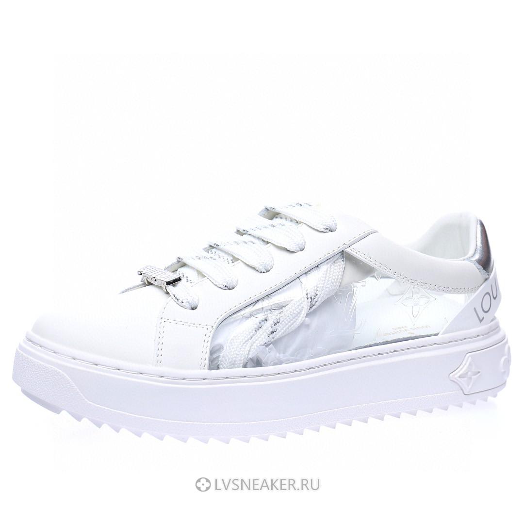 Louis Vuitton LV Time Out "White Silver Monogram PVC" 1A9PZA Sneakers
