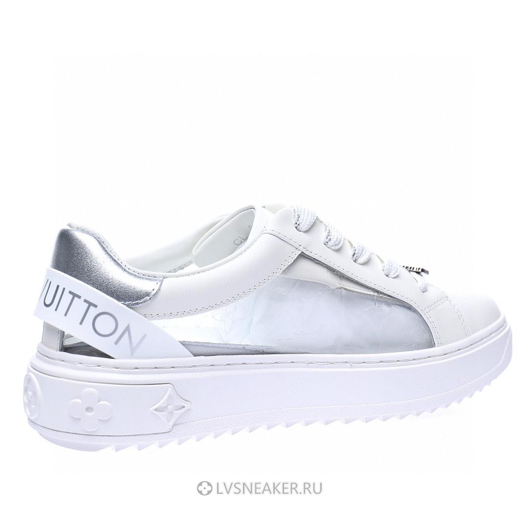 Louis Vuitton LV Time Out "White Silver Monogram PVC" 1A9PZA Sneakers