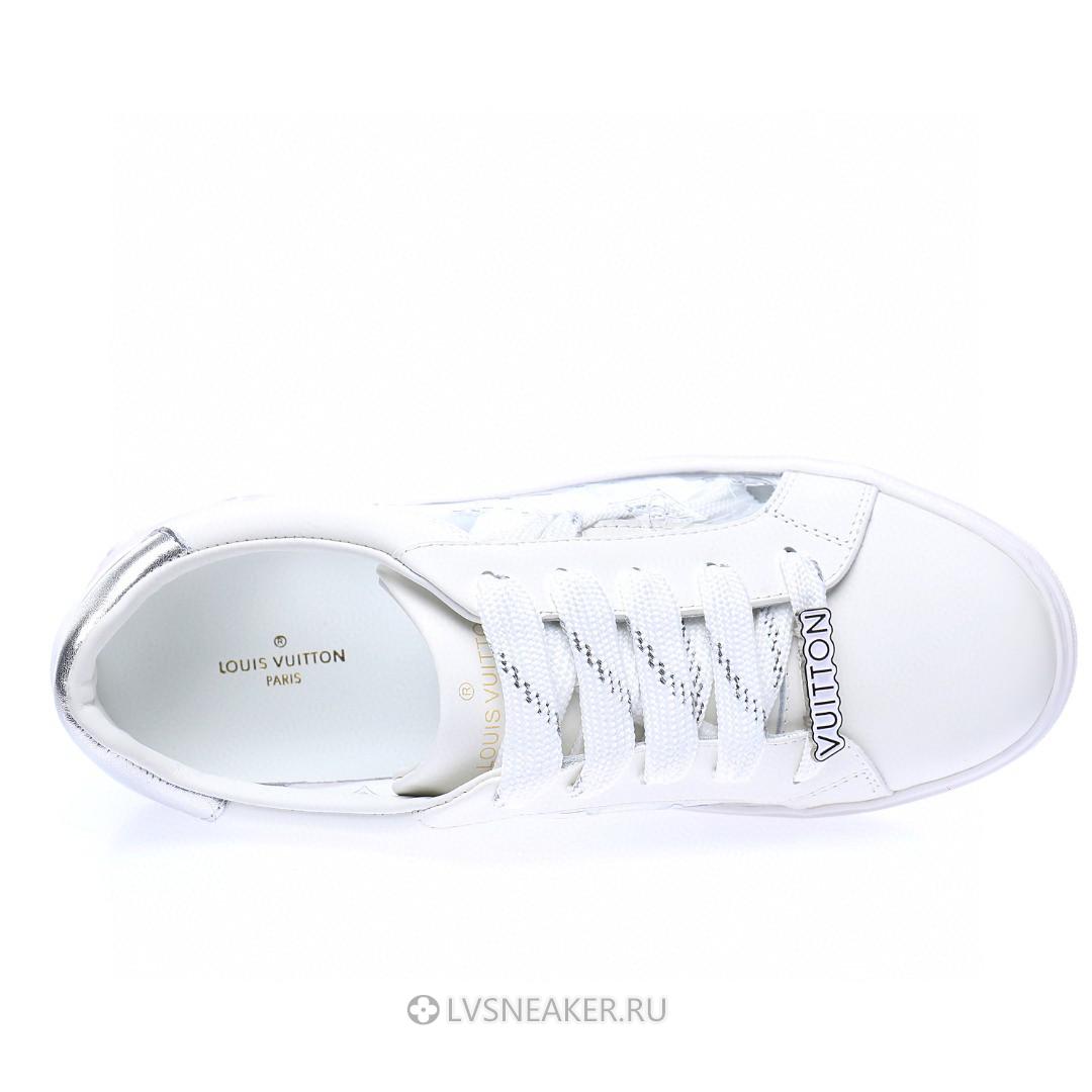 Louis Vuitton LV Time Out "White Silver Monogram PVC" 1A9PZA Sneakers
