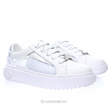 Louis Vuitton LV Time Out "White Silver Monogram PVC" 1A9PZA Sneakers