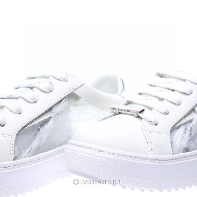 Louis Vuitton LV Time Out "White Silver Monogram PVC" 1A9PZA Sneakers