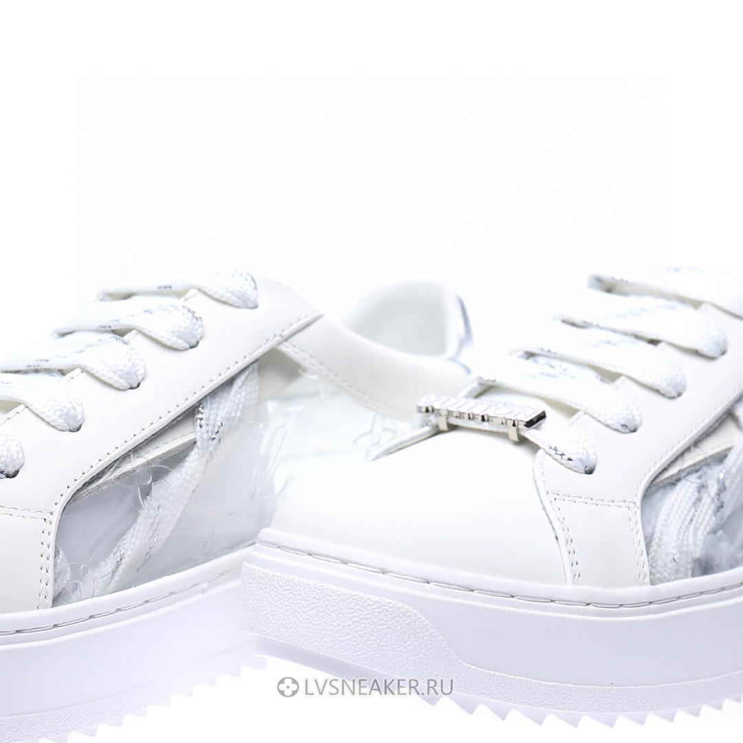 Louis Vuitton LV Time Out "White Silver Monogram PVC" 1A9PZA Sneakers