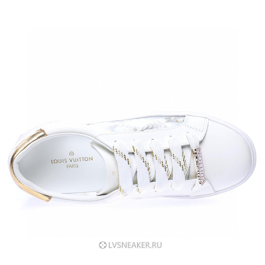 Louis Vuitton LV Time Out "White Gold Transparent Monogram PVC" 1A9PZA-2 Sneakers