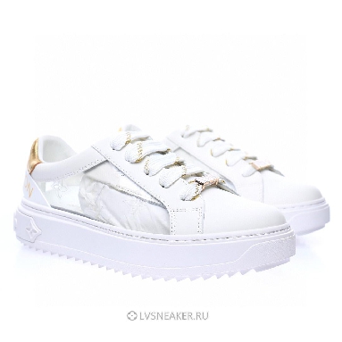 Louis Vuitton LV Time Out "White Gold Transparent Monogram PVC" 1A9PZA-2 Sneakers