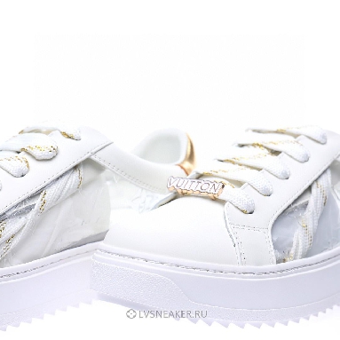 Louis Vuitton LV Time Out "White Gold Transparent Monogram PVC" 1A9PZA-2 Sneakers