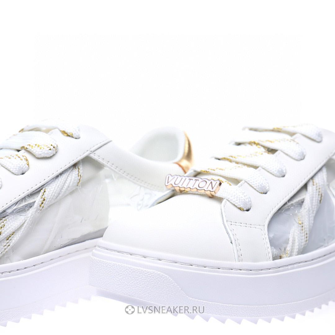 Louis Vuitton LV Time Out "White Gold Transparent Monogram PVC" 1A9PZA-2 Sneakers