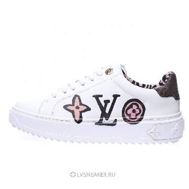 Louis Vuitton LV Time Out "White with Large Side Logo" 1A93XF Sneakers
