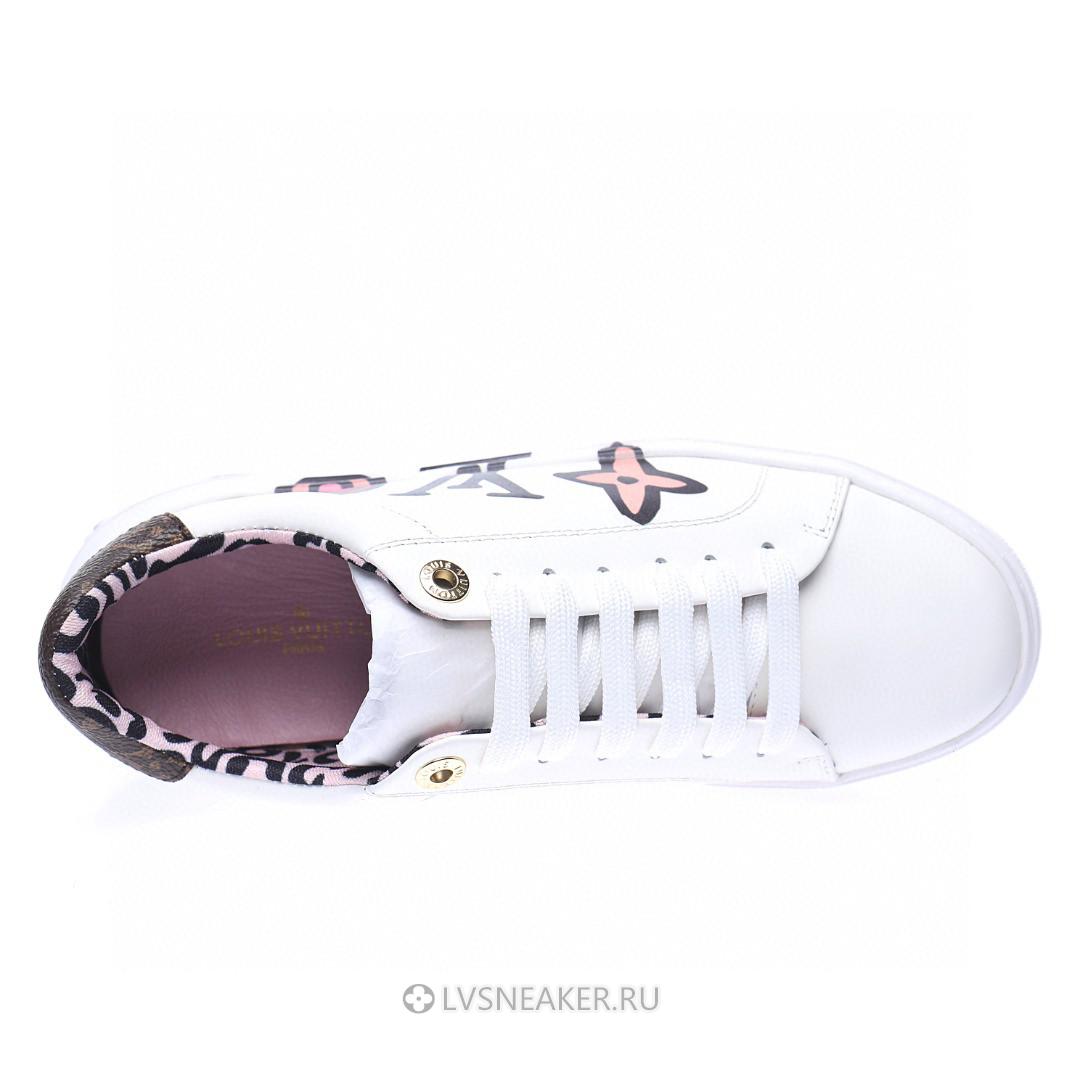 Louis Vuitton LV Time Out "White with Large Side Logo" 1A93XF Sneakers