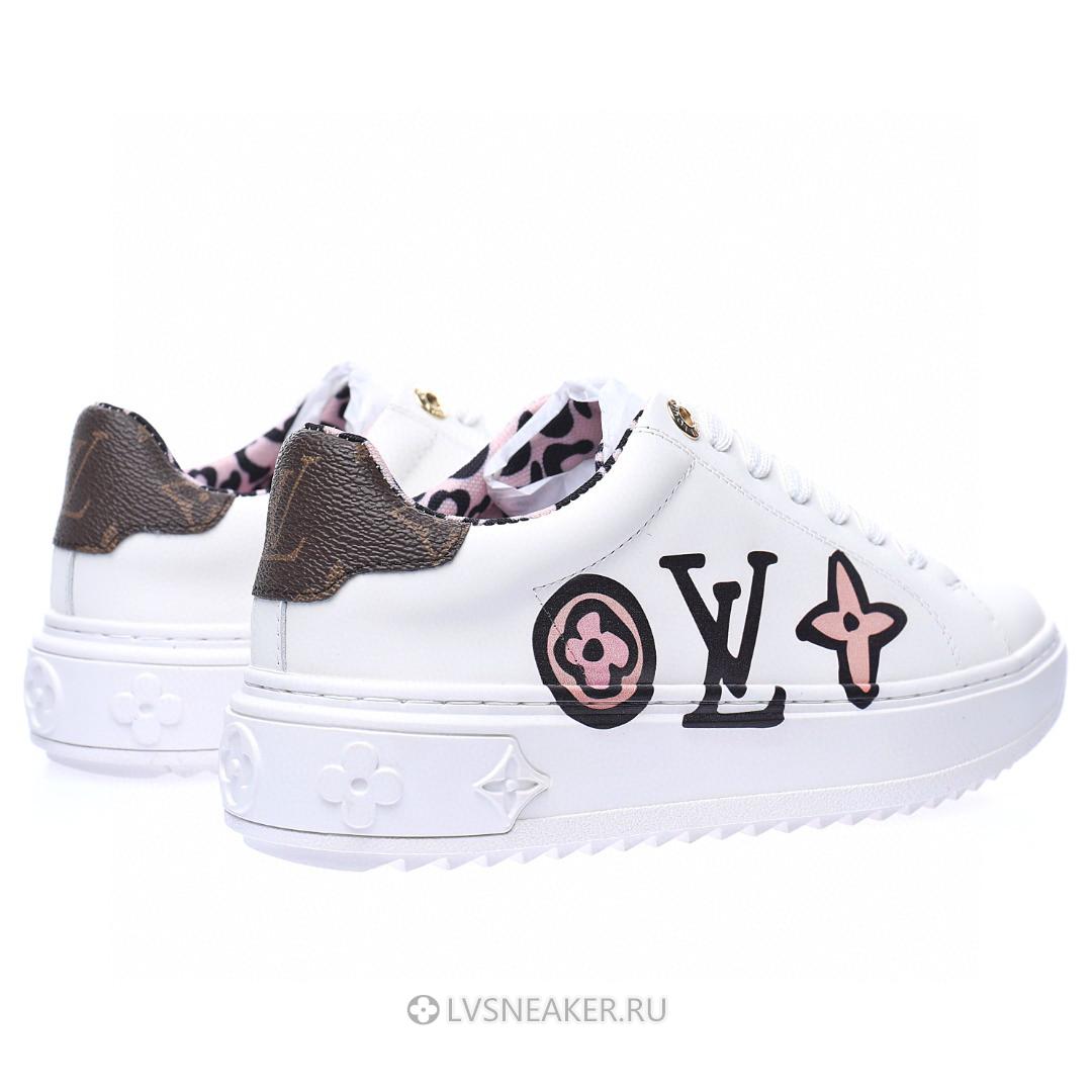 Louis Vuitton LV Time Out "White with Large Side Logo" 1A93XF Sneakers