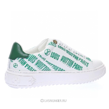 Louis Vuitton LV Time Out "White Green" 1A9D16 Sneakers