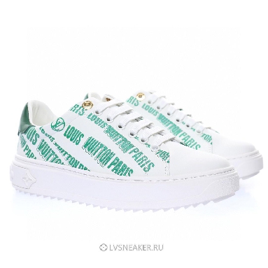 Louis Vuitton LV Time Out "White Green" 1A9D16 Sneakers
