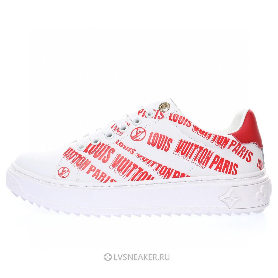 Louis Vuitton LV Time Out "White Red" 1A9D2M Sneakers
