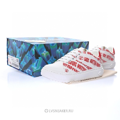 Louis Vuitton LV Time Out "White Red" 1A9D2M Sneakers