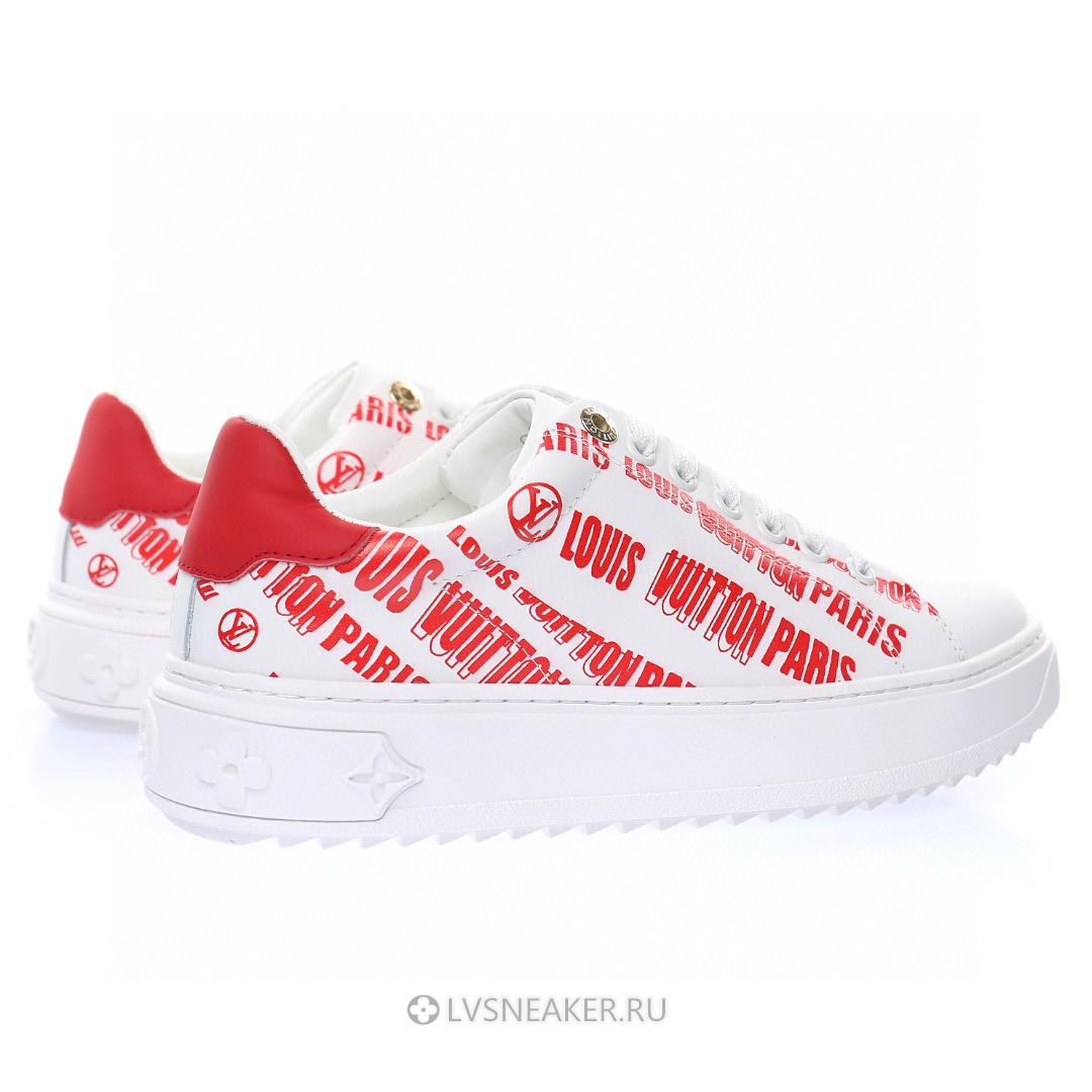 Louis Vuitton LV Time Out "White Red" 1A9D2M Sneakers