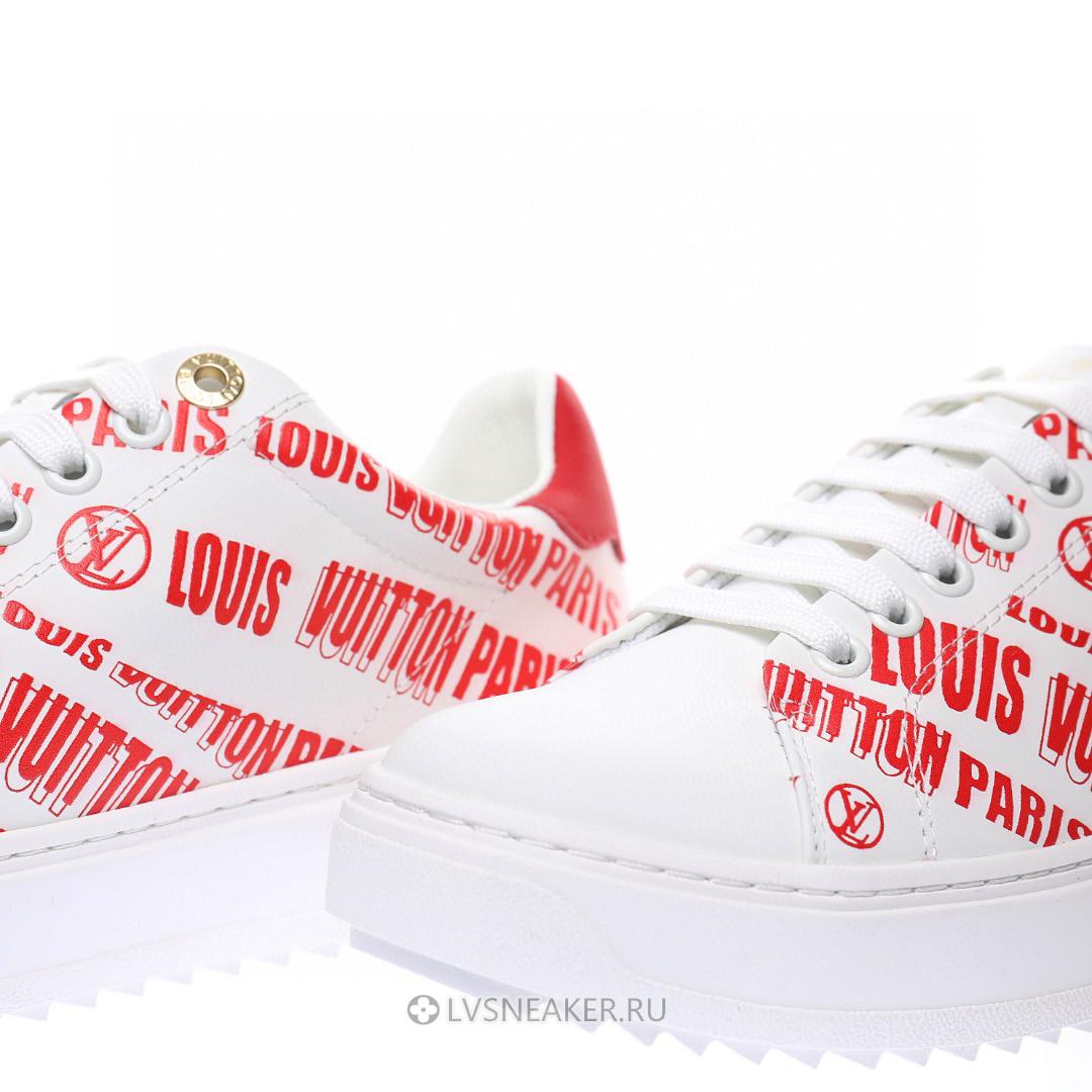 Louis Vuitton LV Time Out "White Red" 1A9D2M Sneakers