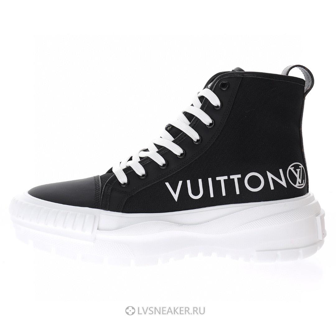 Louis Vuitton LV Squad "Black" 1A96EU Platform Ankle Sneakers