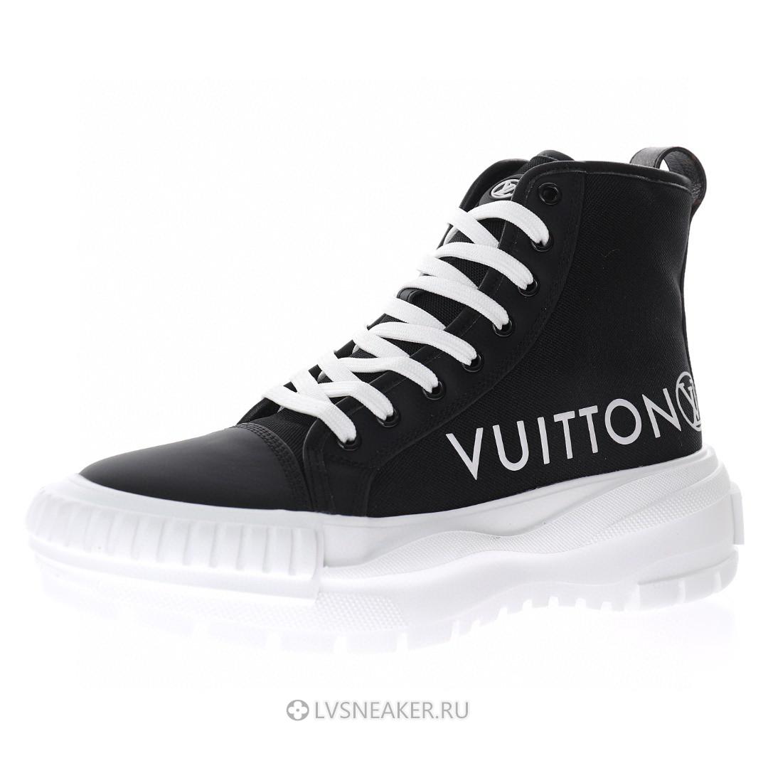 Louis Vuitton LV Squad "Black" 1A96EU Platform Ankle Sneakers