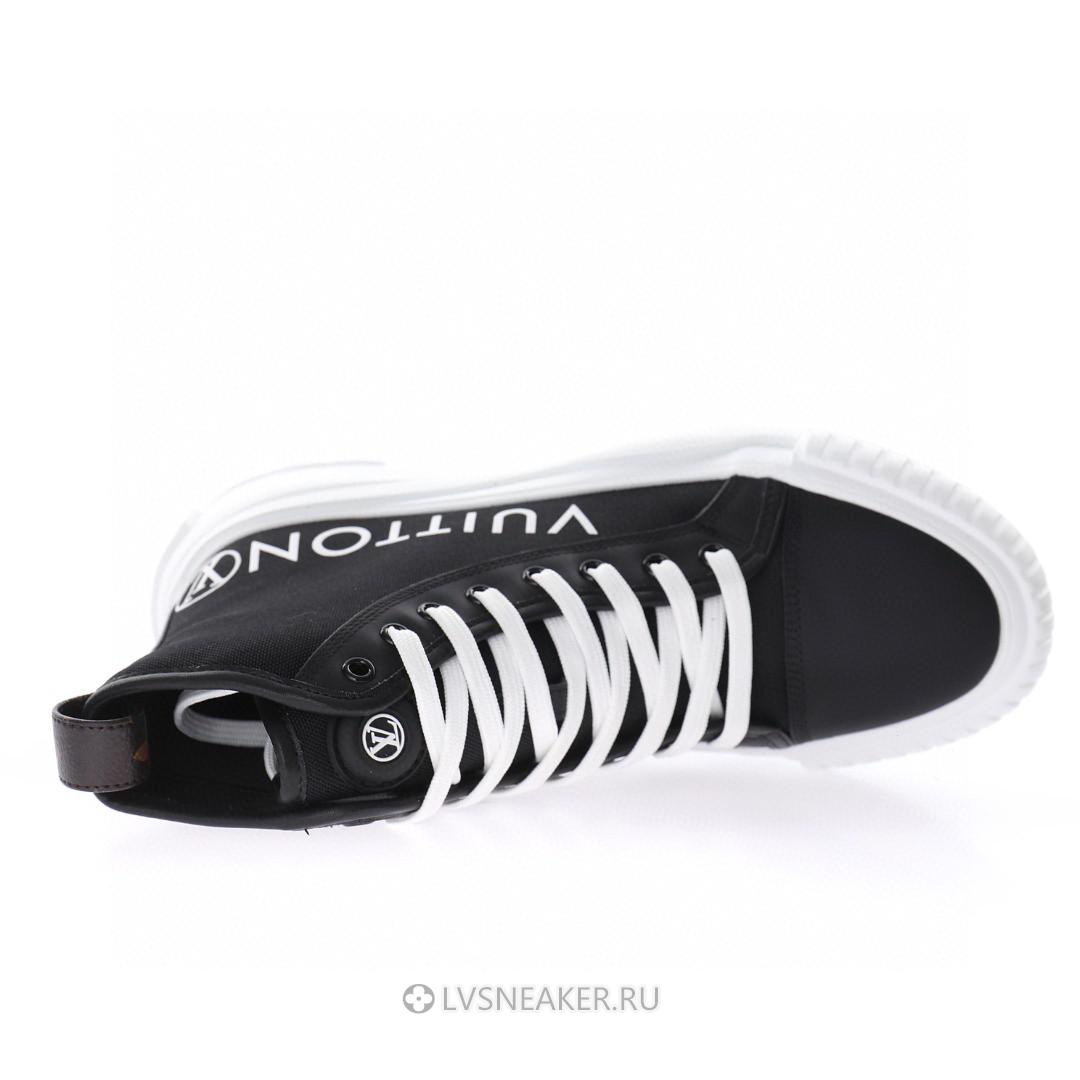 Louis Vuitton LV Squad "Black" 1A96EU Platform Ankle Sneakers