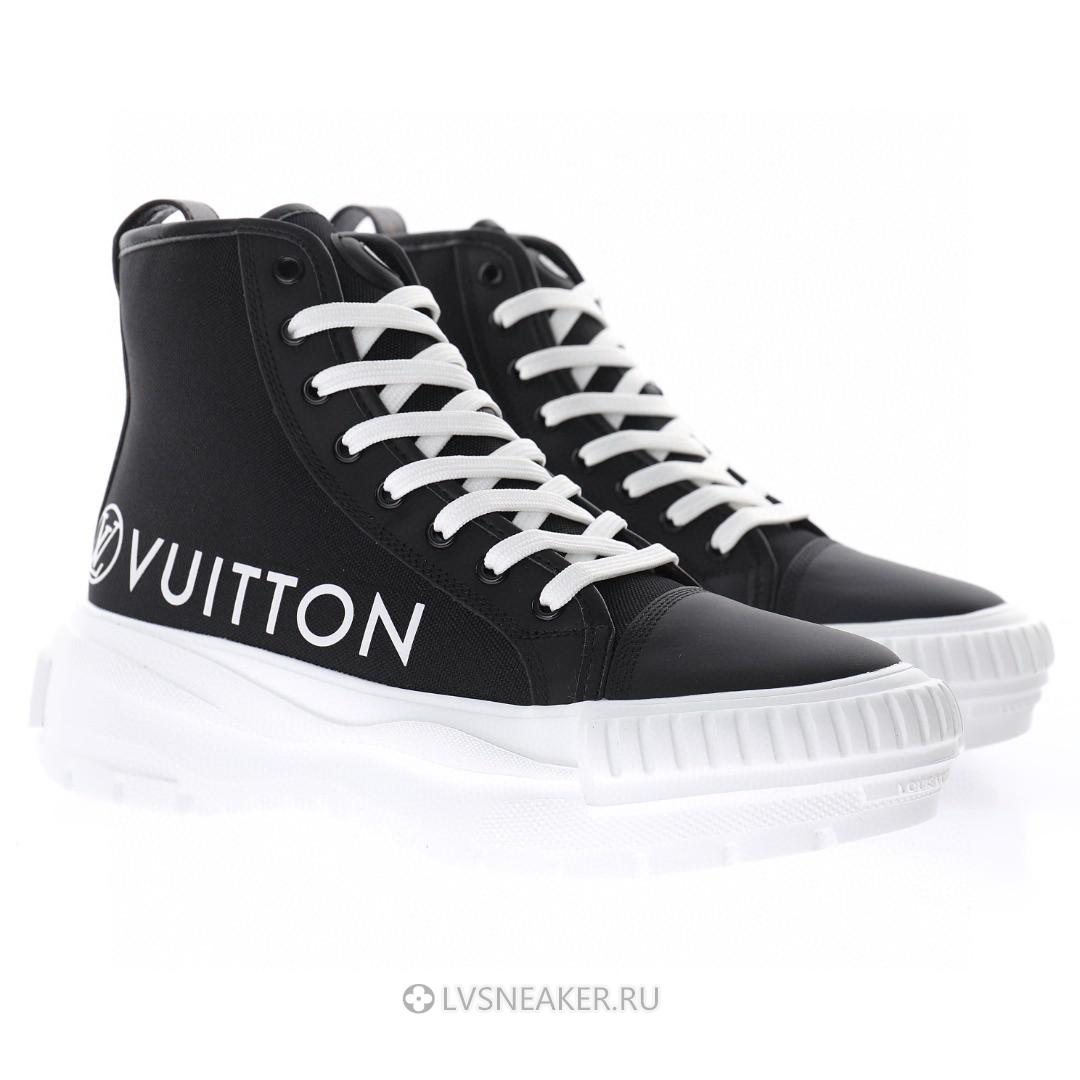 Louis Vuitton LV Squad "Black" 1A96EU Platform Ankle Sneakers