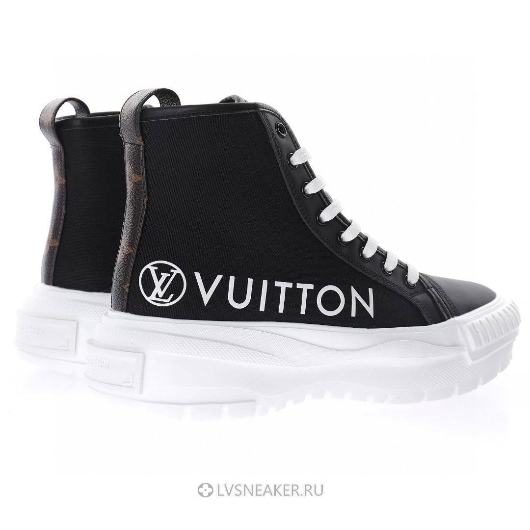 Louis Vuitton LV Squad "Black" 1A96EU Platform Ankle Sneakers