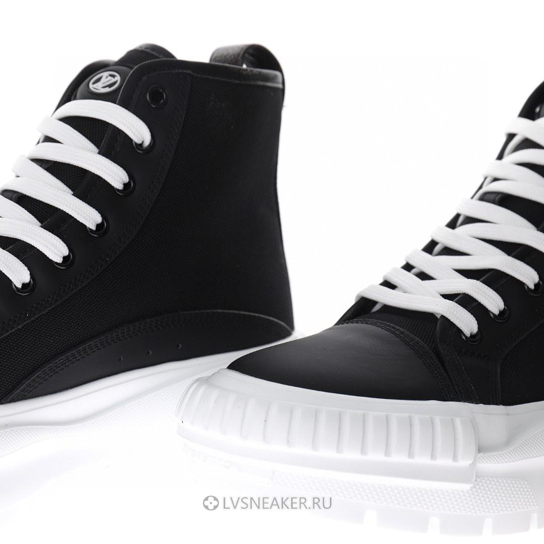 Louis Vuitton LV Squad "Black" 1A96EU Platform Ankle Sneakers