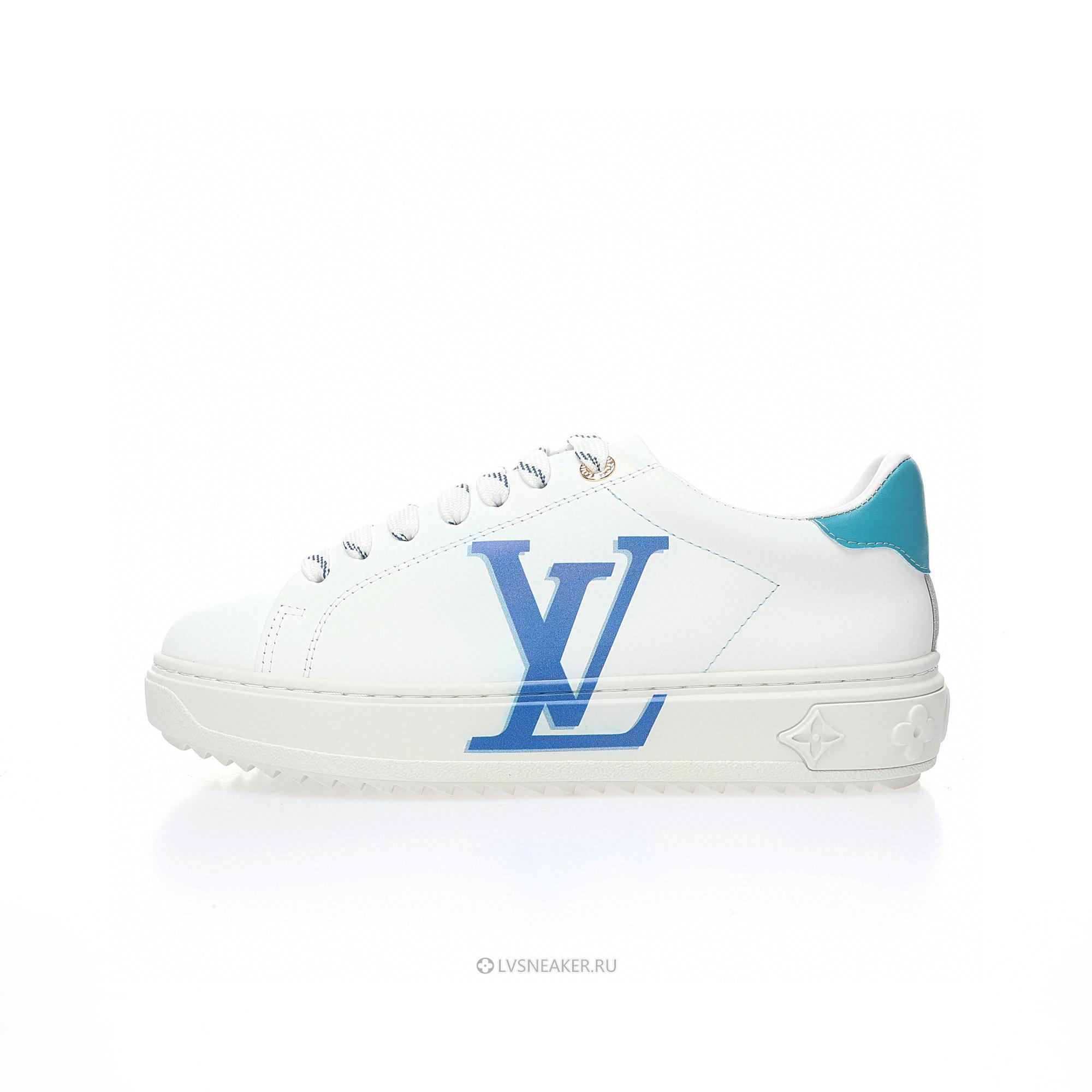 Louis Vuitton LV Time Out "White Blue" 1A4VWC-2 Sneakers