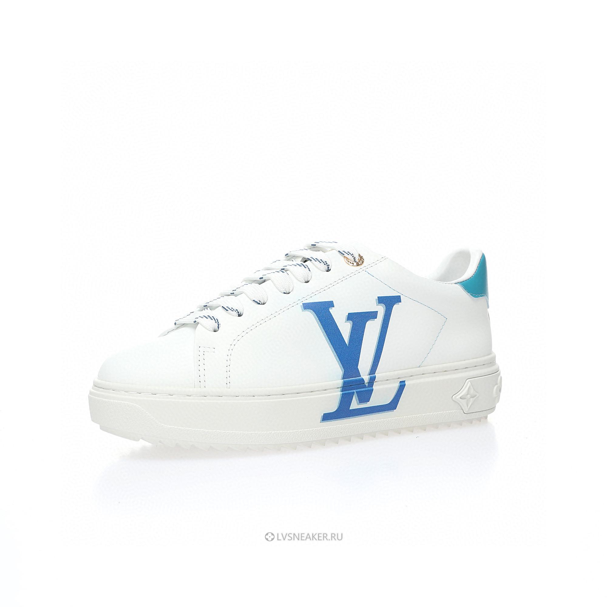 Louis Vuitton LV Time Out "White Blue" 1A4VWC-2 Sneakers