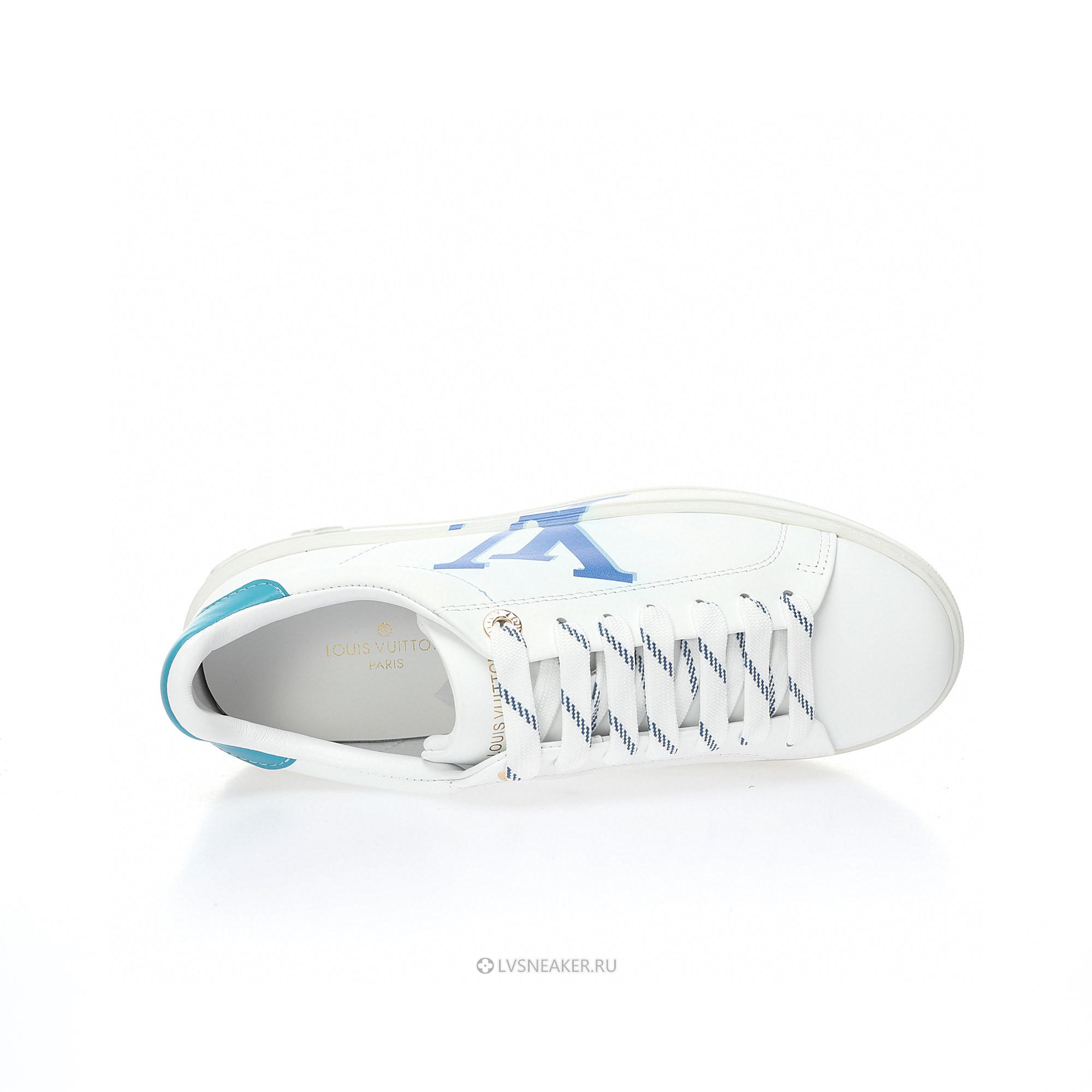Louis Vuitton LV Time Out "White Blue" 1A4VWC-2 Sneakers