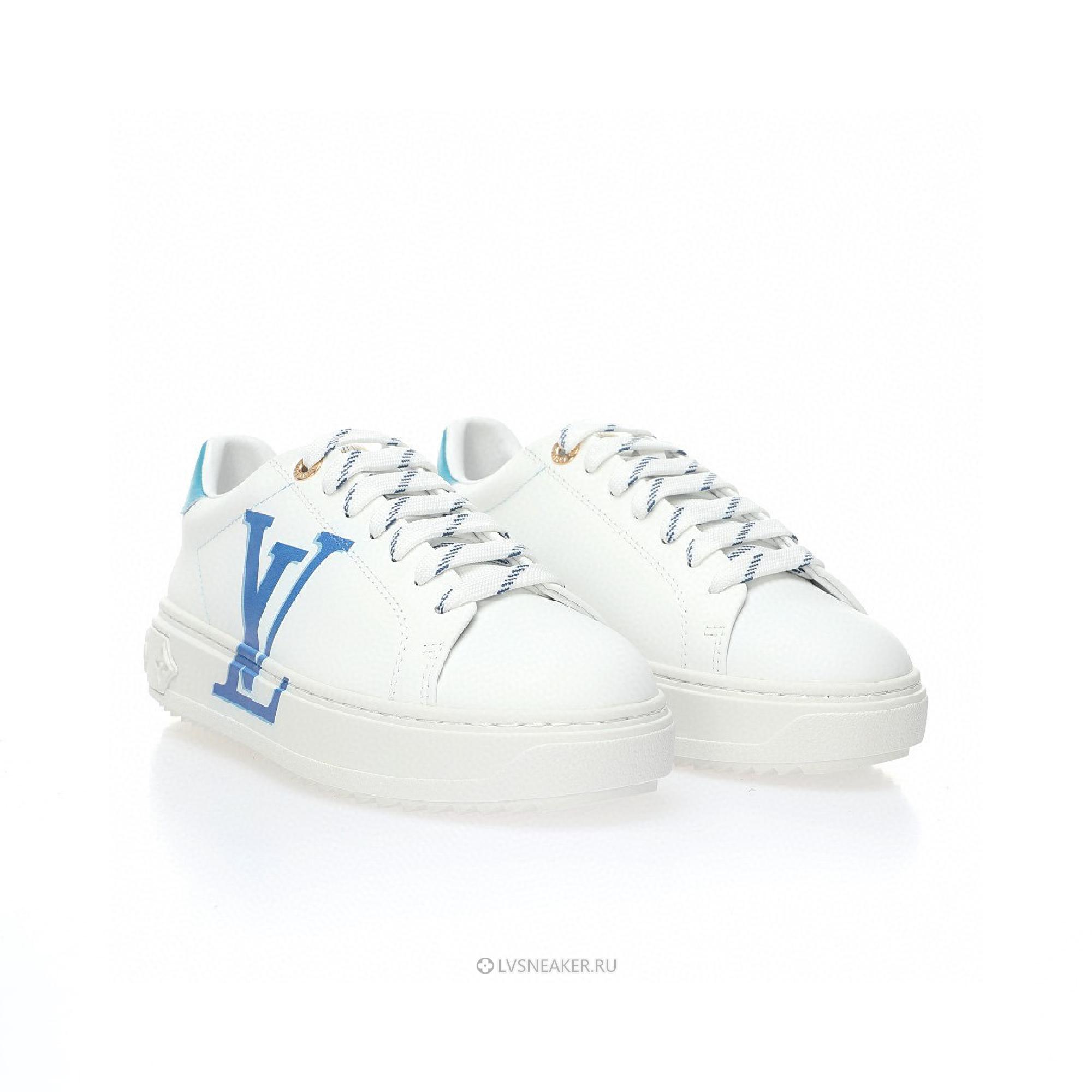 Louis Vuitton LV Time Out "White Blue" 1A4VWC-2 Sneakers