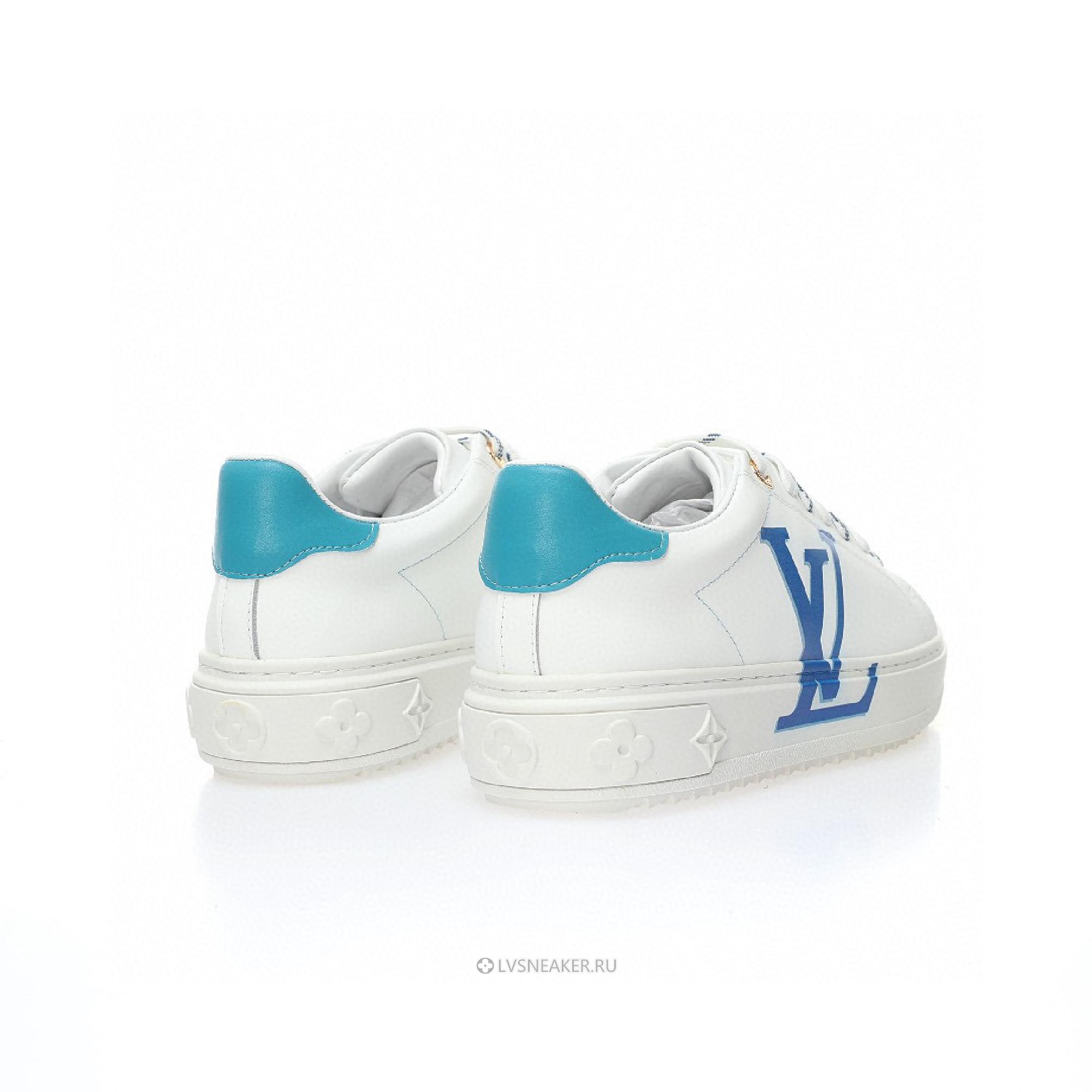 Louis Vuitton LV Time Out "White Blue" 1A4VWC-2 Sneakers
