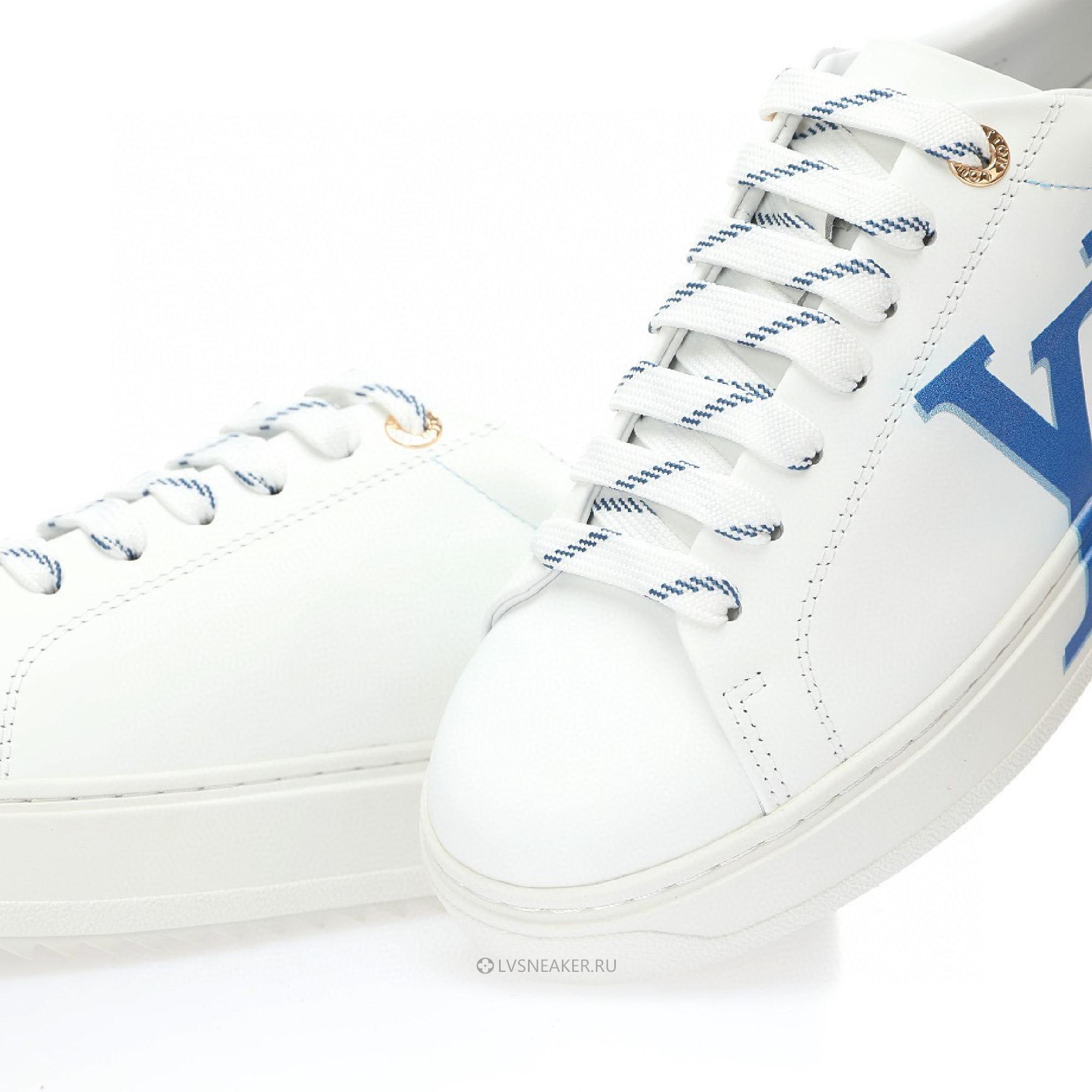Louis Vuitton LV Time Out "White Blue" 1A4VWC-2 Sneakers