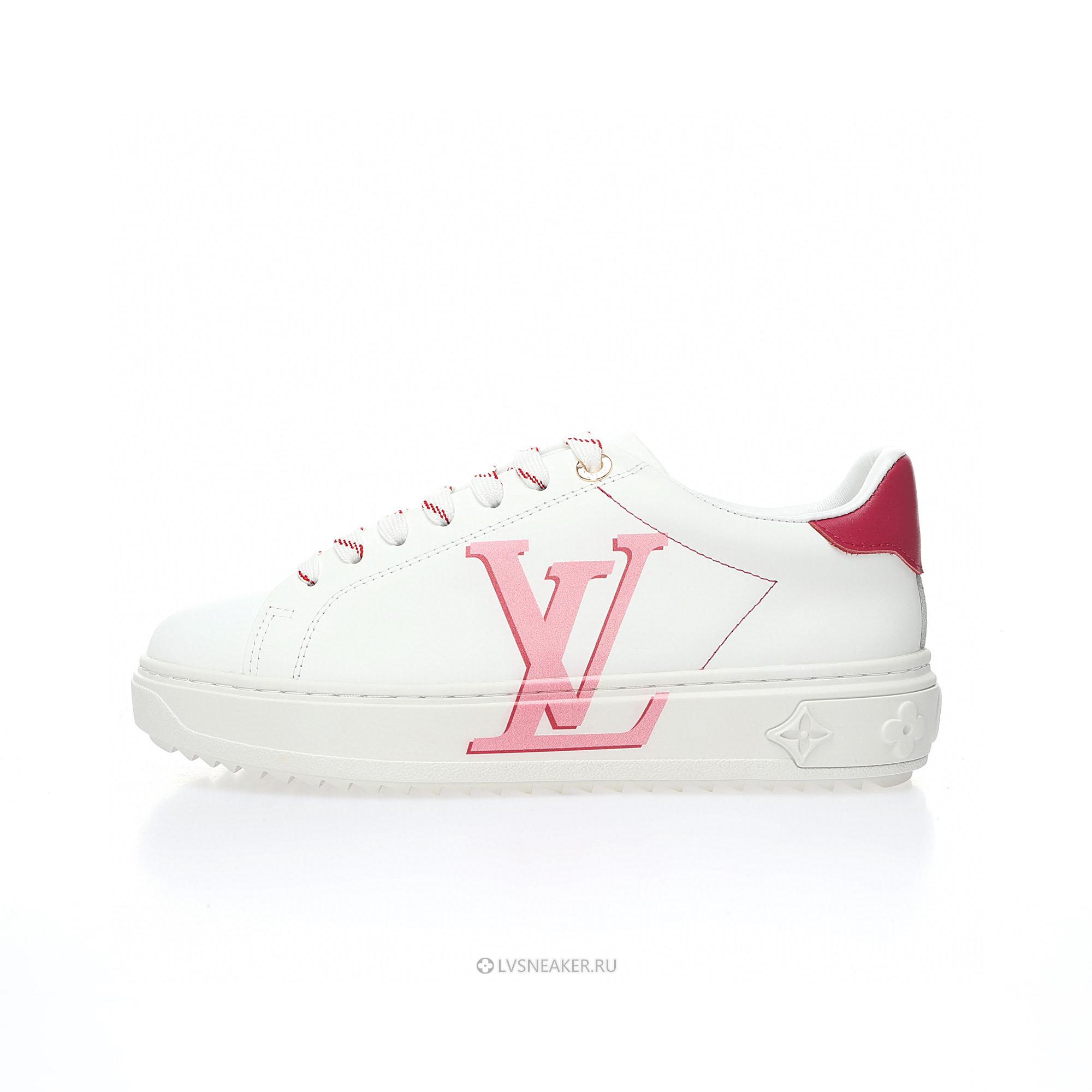 Louis Vuitton LV Time Out "White Red" 1A4VVN-2 Sneakers