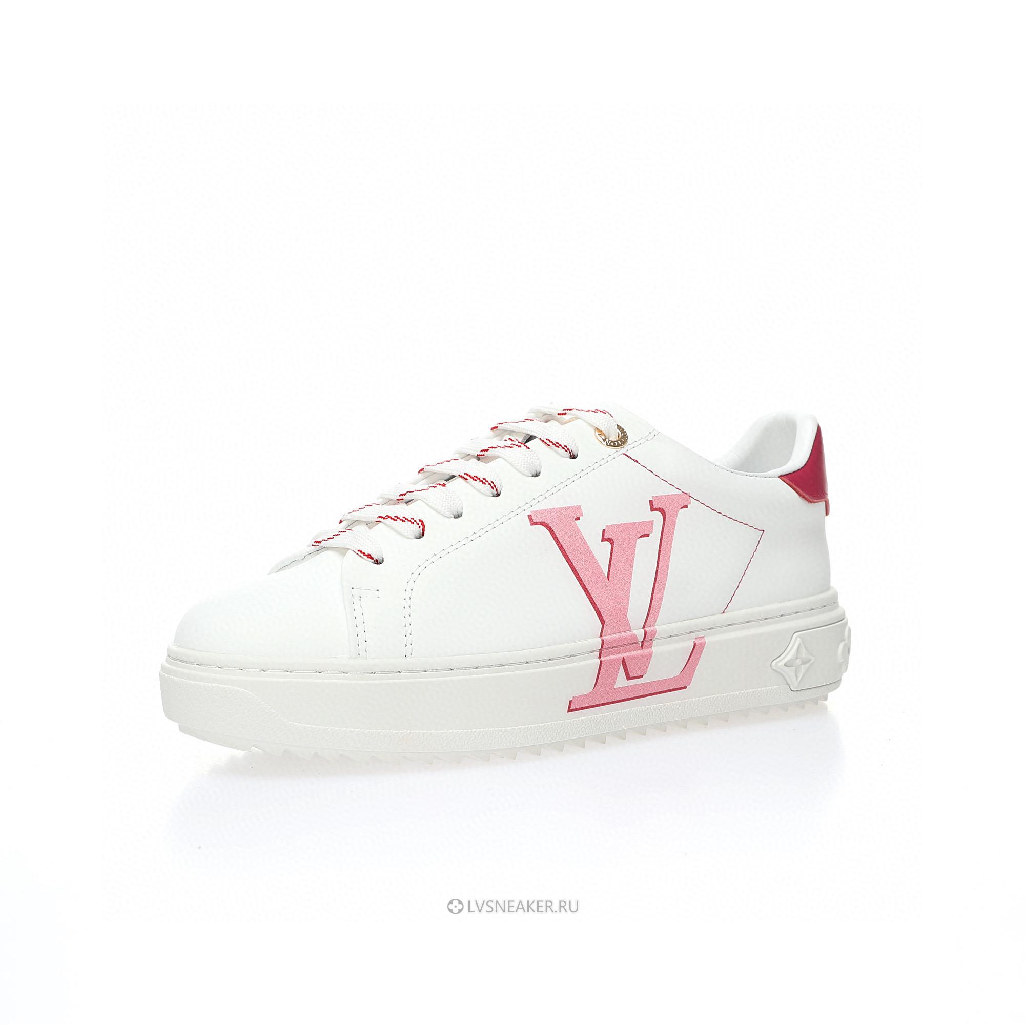 Louis Vuitton LV Time Out "White Red" 1A4VVN-2 Sneakers