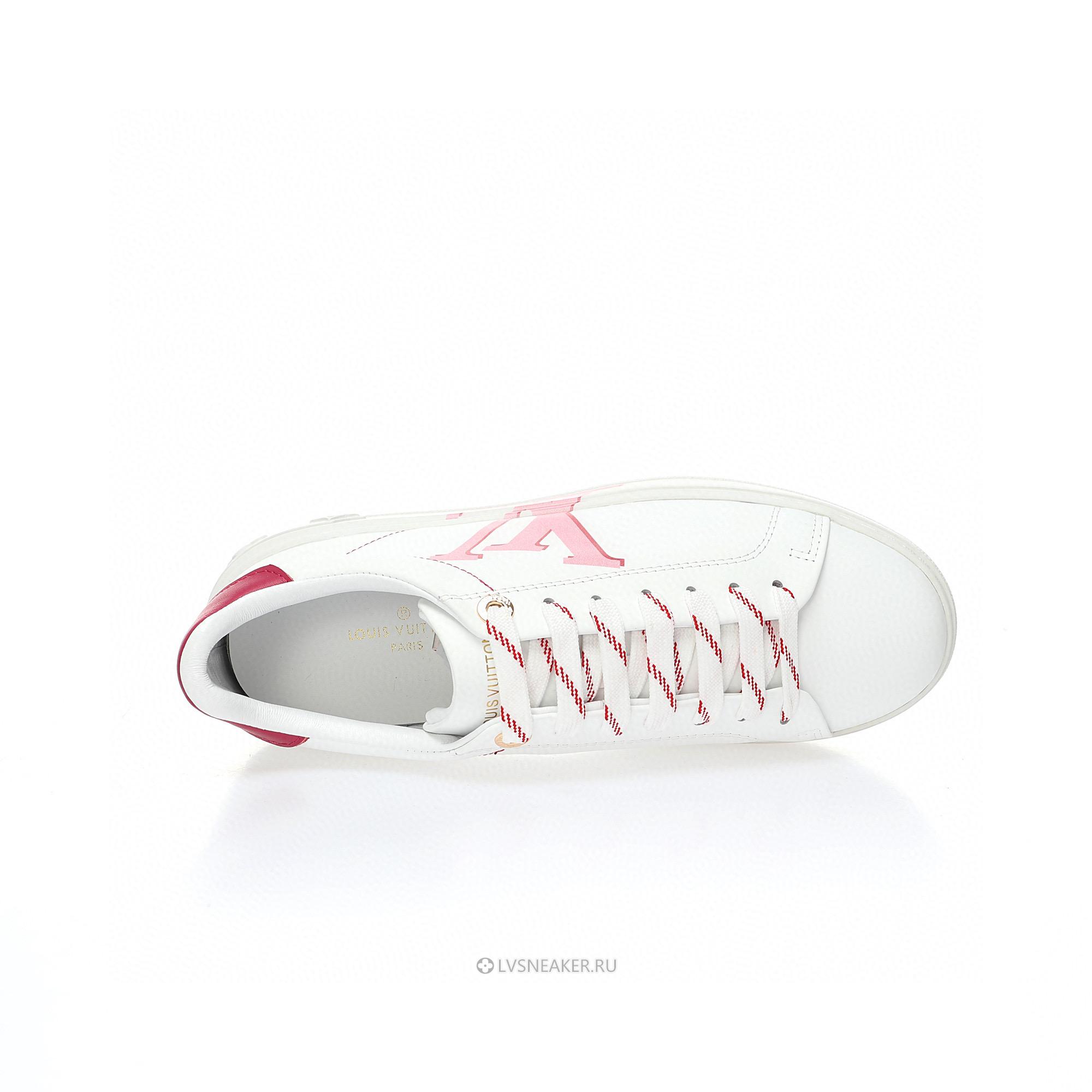 Louis Vuitton LV Time Out "White Red" 1A4VVN-2 Sneakers