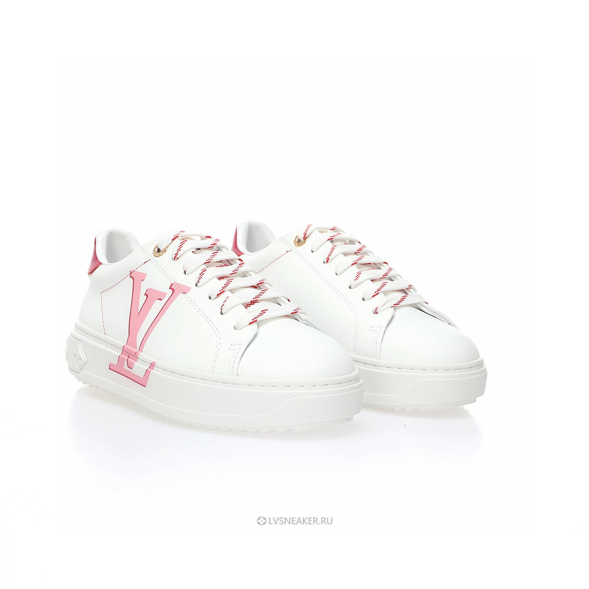 Louis Vuitton LV Time Out "White Red" 1A4VVN-2 Sneakers