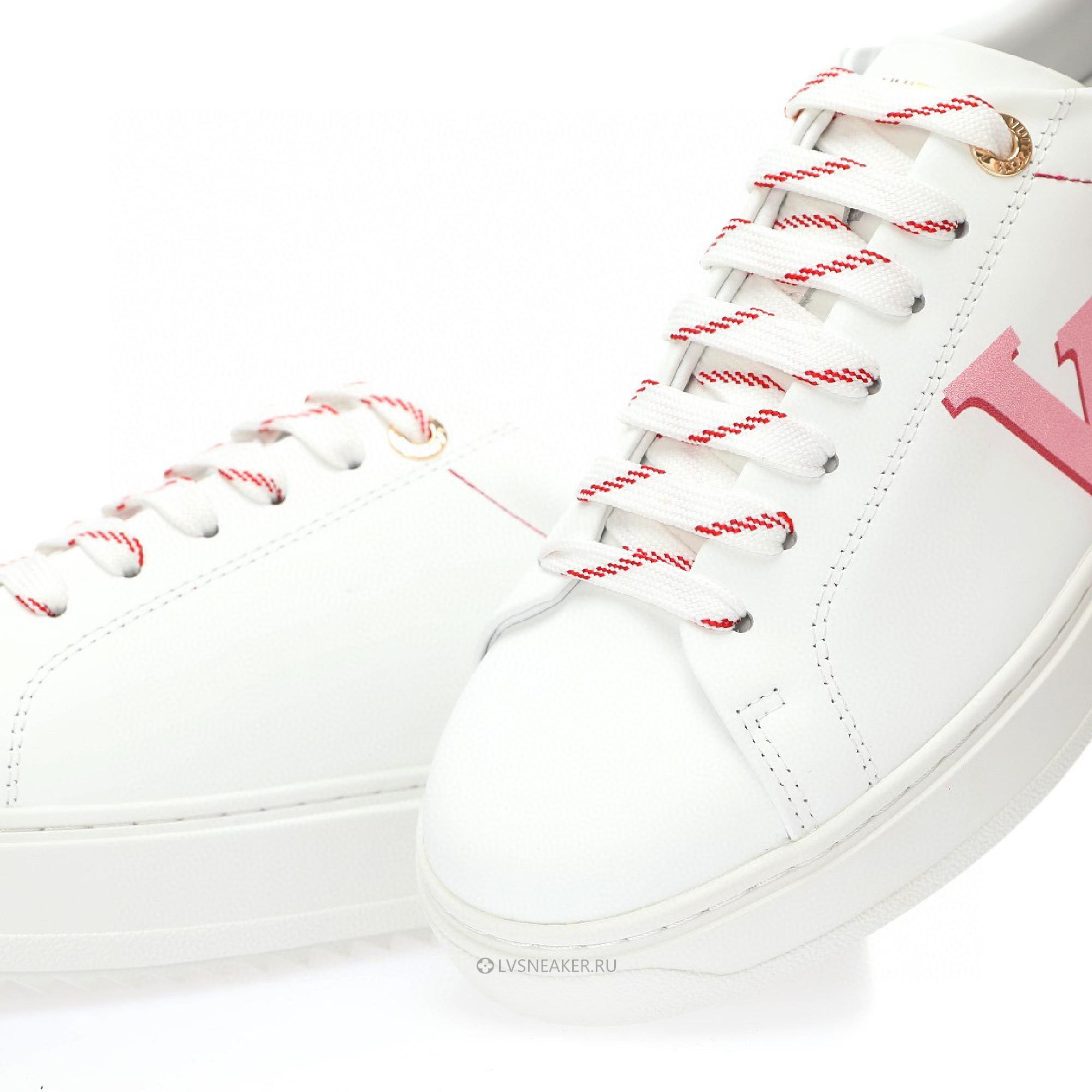Louis Vuitton LV Time Out "White Red" 1A4VVN-2 Sneakers