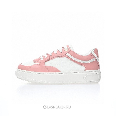 Louis Vuitton LV Time Out "White Mini Monogram Pink" 1ABURV Sneakers