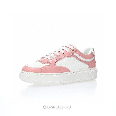 Louis Vuitton LV Time Out "White Mini Monogram Pink" 1ABURV Sneakers