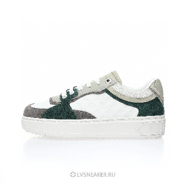 Louis Vuitton LV Time Out "White Mini Monogram with Green Grey" 1ABUTD-2 Sneakers