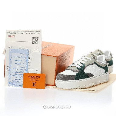 Louis Vuitton LV Time Out "White Mini Monogram with Green Grey" 1ABUTD-2 Sneakers