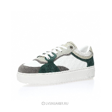 Louis Vuitton LV Time Out "White Mini Monogram with Green Grey" 1ABUTD-2 Sneakers
