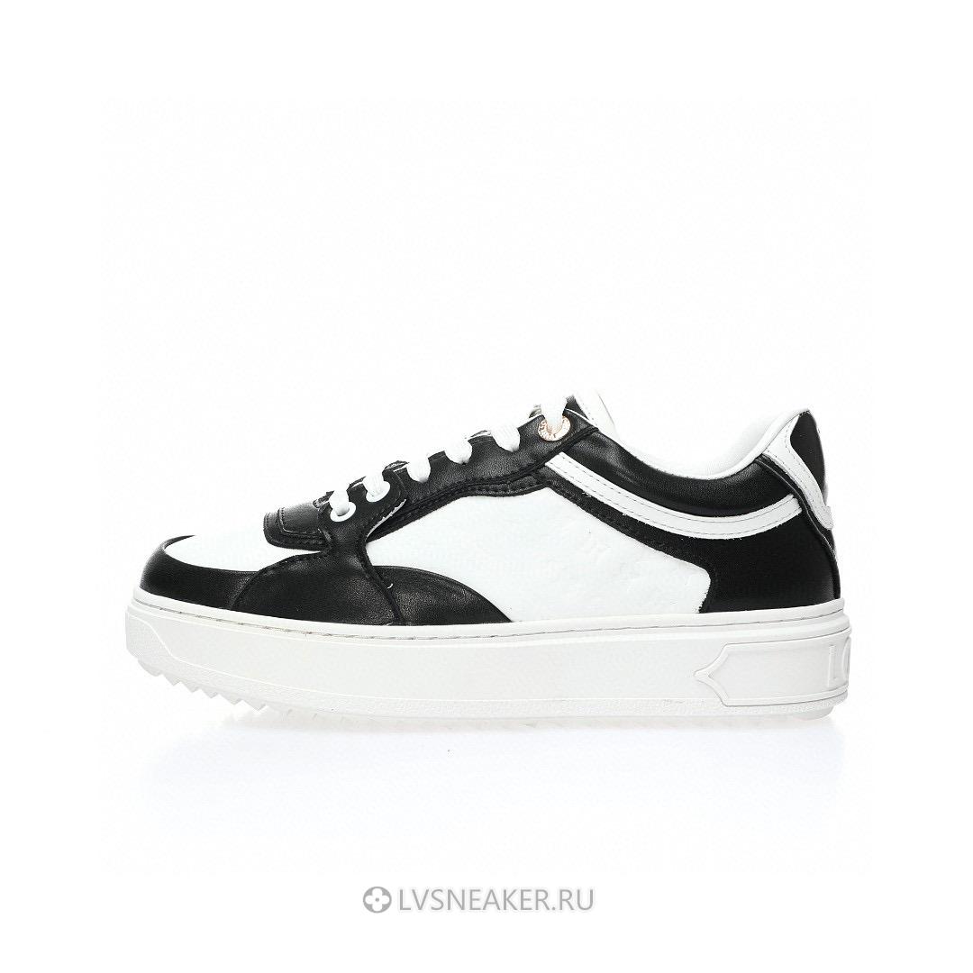 Louis Vuitton LV Time Out "White Mini monogram Black" 1ABUSJ Sneakers