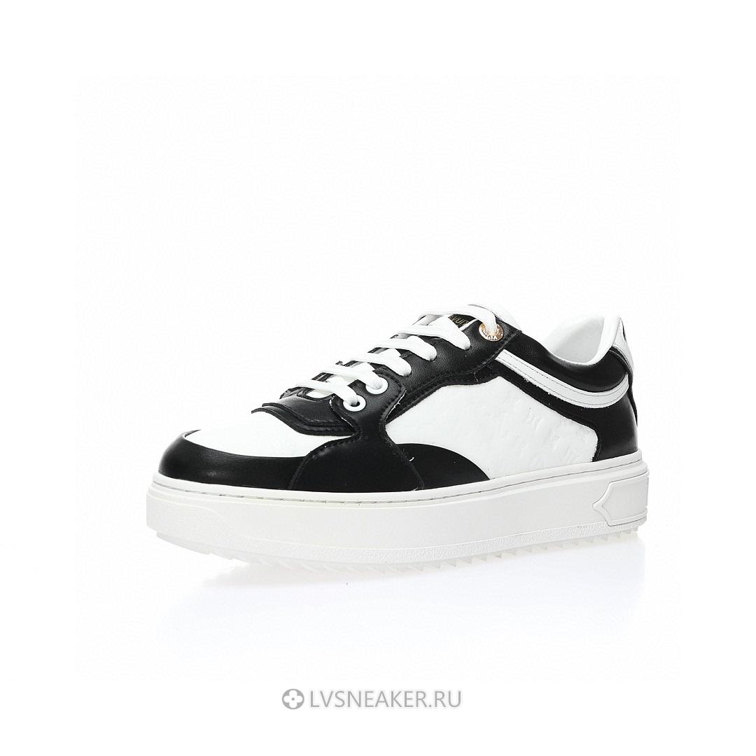 Louis Vuitton LV Time Out "White Mini monogram Black" 1ABUSJ Sneakers