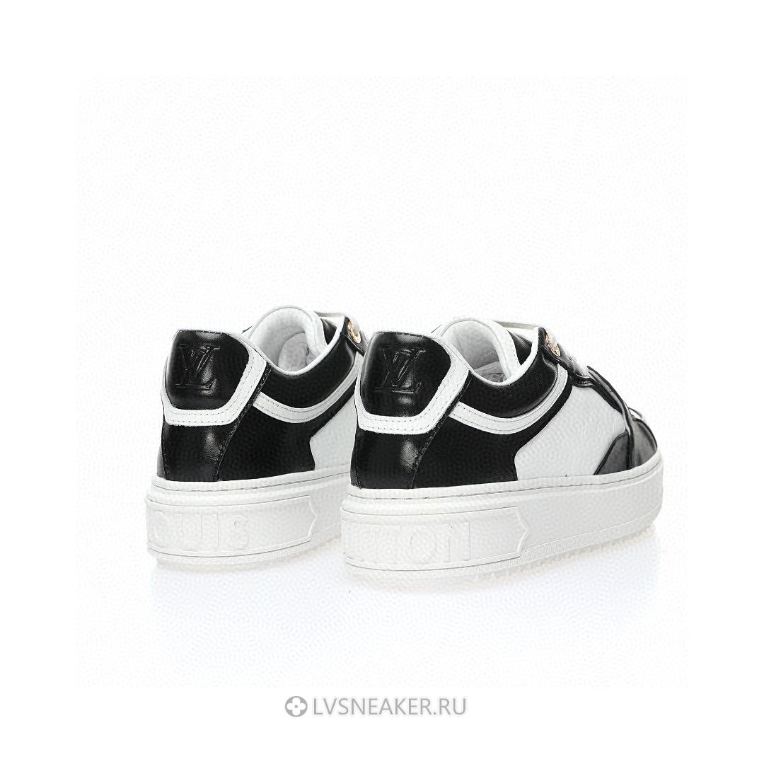 Louis Vuitton LV Time Out "White Mini monogram Black" 1ABUSJ Sneakers