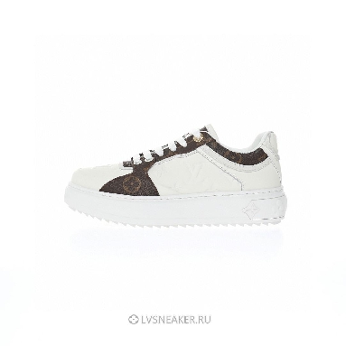 Louis Vuitton LV Time Out "White Monogram with Brown Monogram" 1AAWFP  Sneakers