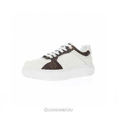 Louis Vuitton LV Time Out "White Monogram with Brown Monogram" 1AAWFP  Sneakers